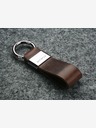 Pularys Pularys Moška usnjena denarnica in obesek za ključe v darilnem kompletu rjave barve 189414102