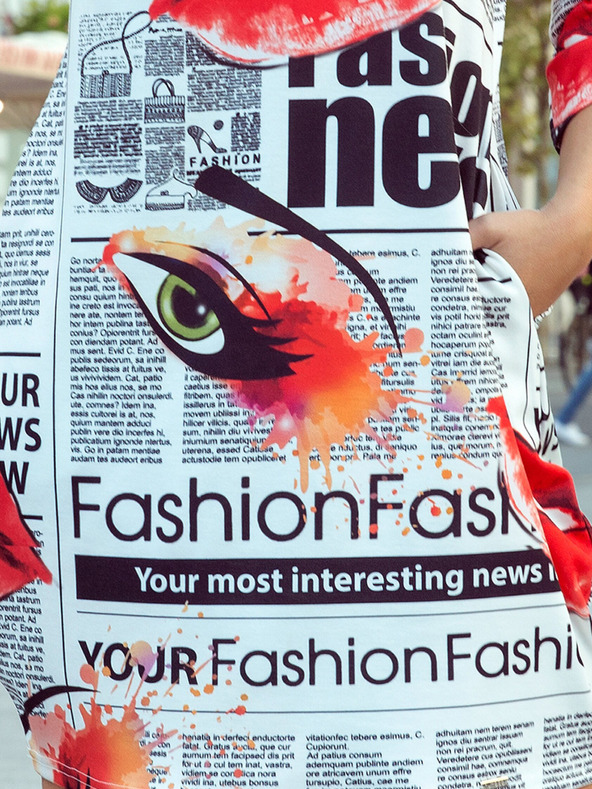 numoco Udobna prevelika obleka - časopisni vzorec Numoco SOPHIE