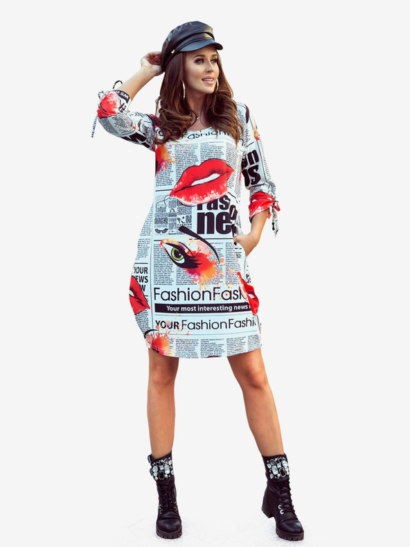 numoco Udobna prevelika obleka - časopisni vzorec Numoco SOPHIE