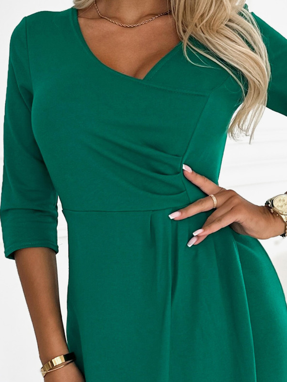 numoco Obleka z izrezom in rjuhami - zelena Numoco IRIS