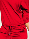 numoco Športna obleka s kravato in žepi - rdeča Numoco