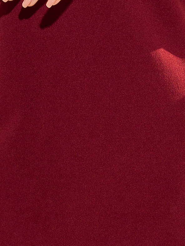 numoco Obleka s čipkastimi rokavi - bordo Numoco MARGARET