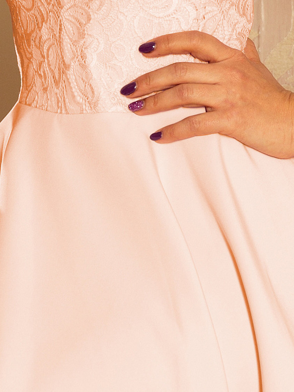 numoco Obleka s čipko - breskova Numoco MARTA