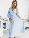 numoco Obleka s pasnim izrezom - svetlo modra Numoco KLARA