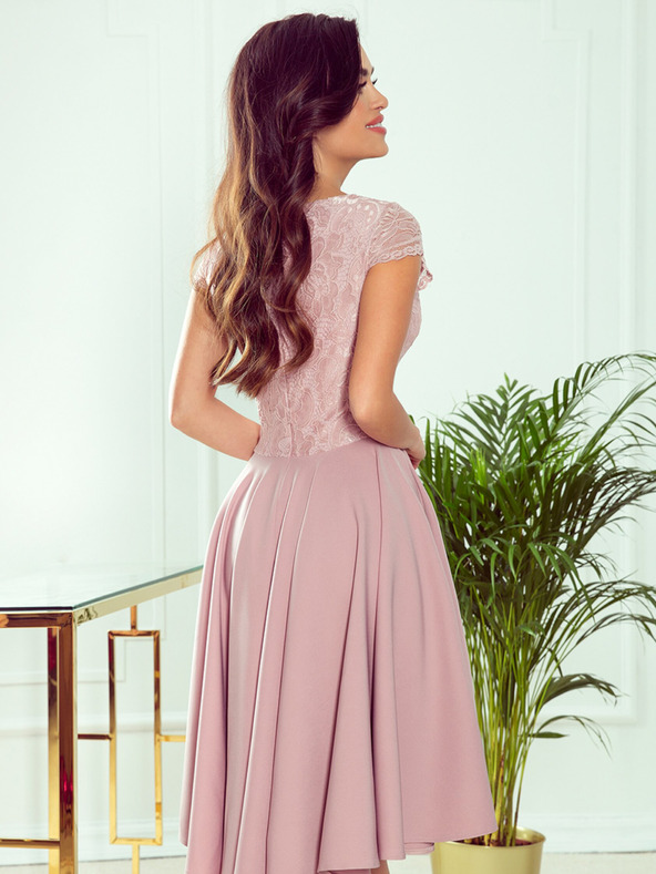 numoco Ekskluzivna obleka s čipko - roza Numoco PATRICIA