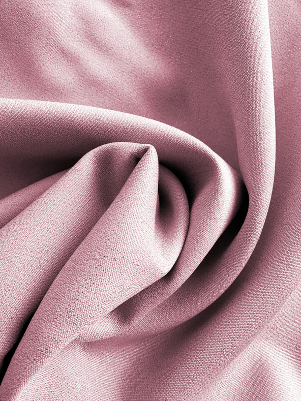 numoco Obleka v obliki trapeza z lokom - pudrasto rožnata z bleščicami Numoco NEVA