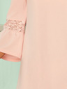 numoco Obleka s čipkastimi rokavi - pastelno rožnata Numoco MARGARET