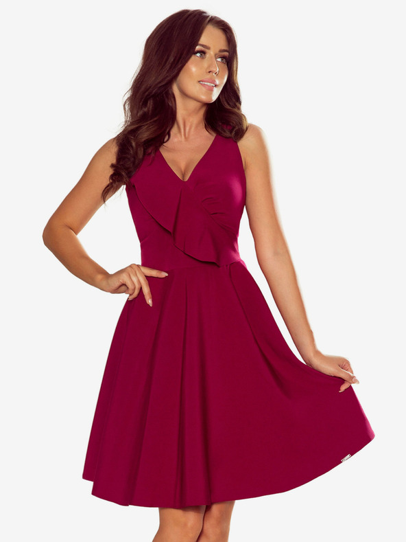 numoco Obleka z ovratnikom - bordo Numoco ANITA