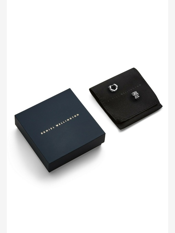 Daniel Wellington Ženski srebrni jekleni uhani Daniel Wellington 5-Link