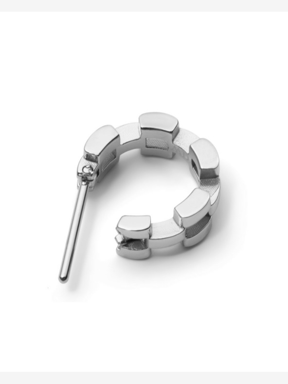 Daniel Wellington Ženski srebrni jekleni uhani Daniel Wellington s tremi vezmi