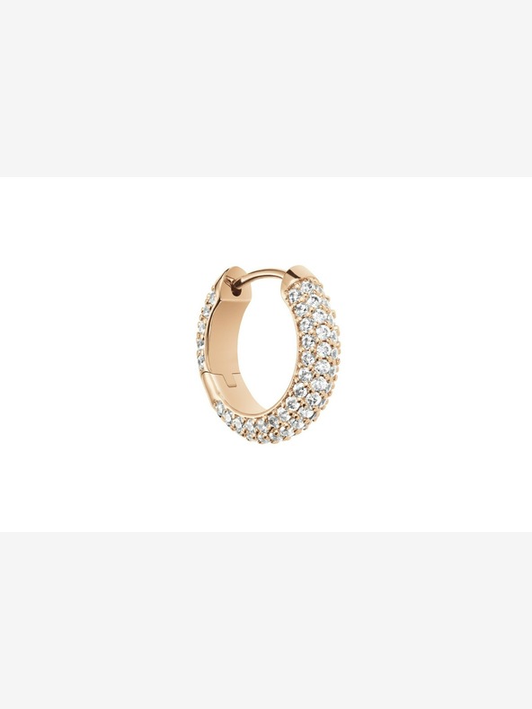 Daniel Wellington Ženski jekleni uhani z obeskom iz rožnatega zlata Daniel Wellington