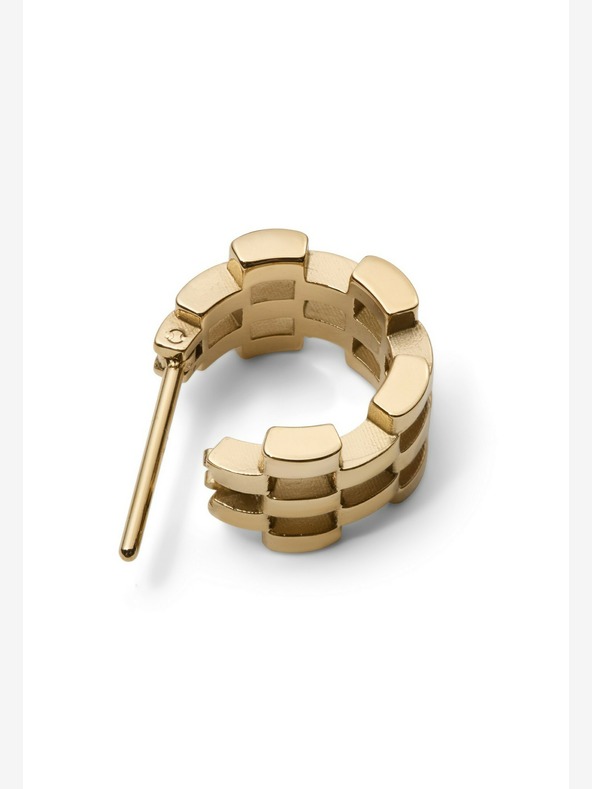 Daniel Wellington Ženski zlati jekleni uhani Daniel Wellington 5-Link