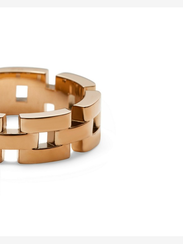 Daniel Wellington Daniel Wellington Jekleni prstan s tremi členki v rožnatem zlatu