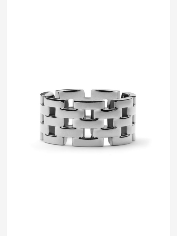 Daniel Wellington Daniel Wellington srebrni jekleni prstan s petimi členki