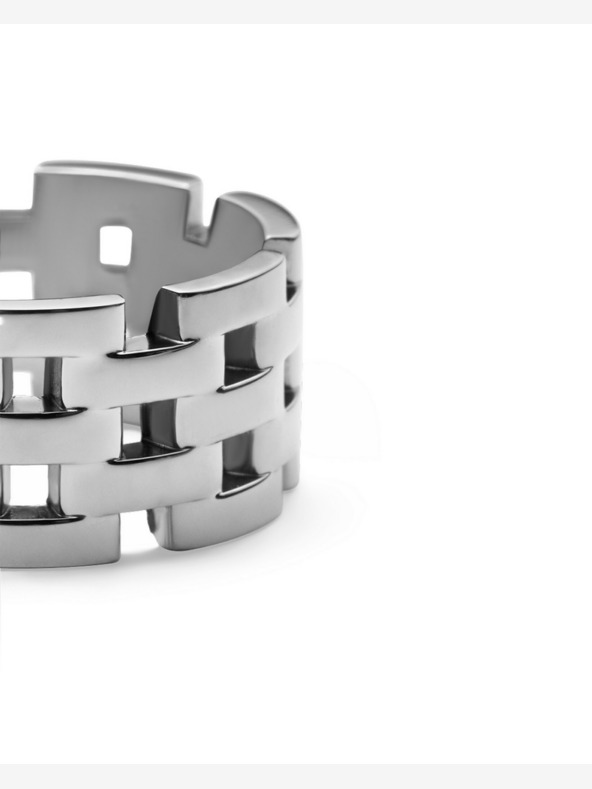 Daniel Wellington Daniel Wellington srebrni jekleni prstan s petimi členki