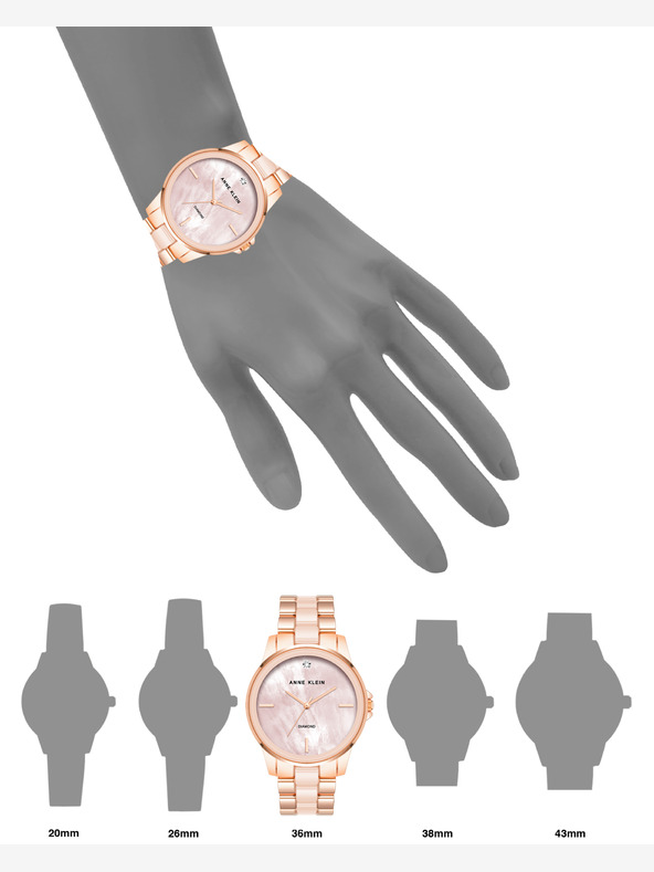 Anne Klein Ženska okrogla ura Anne Klein AK/ 4120BHRG