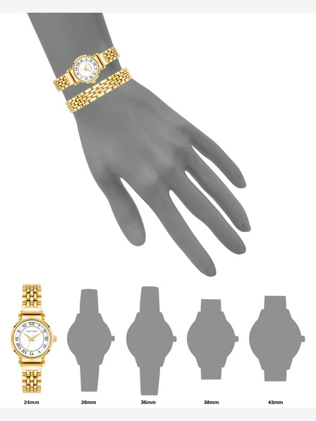 Anne Klein Anne Klein AK/ 4144GPST darilni komplet ženske ure in zapestnice