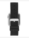 Steve Madden Steve Madden Ženski črn silikonski trak za Apple Watch 38/40/41 mm, WS/1003BKSV384041