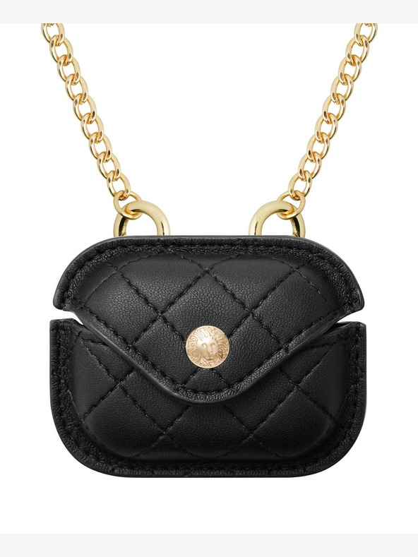 Anne Klein Anne Klein Črn usnjen etui za slušalke Apple AirPods Pro