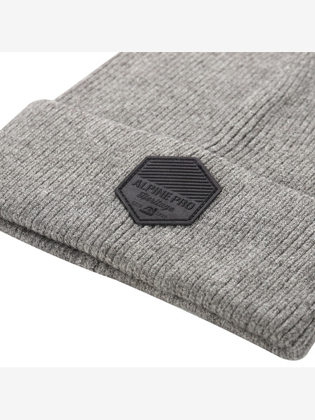 ALPINE PRO Zimska kapa ALPINE PRO ZASIAFE dk.true gray