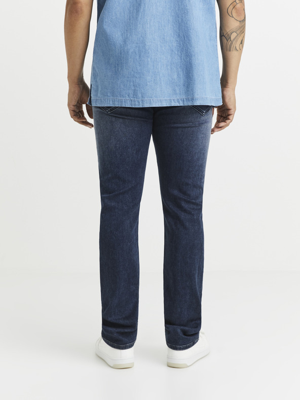 Celio Temno modre moške kavbojke tankega kroja Celio