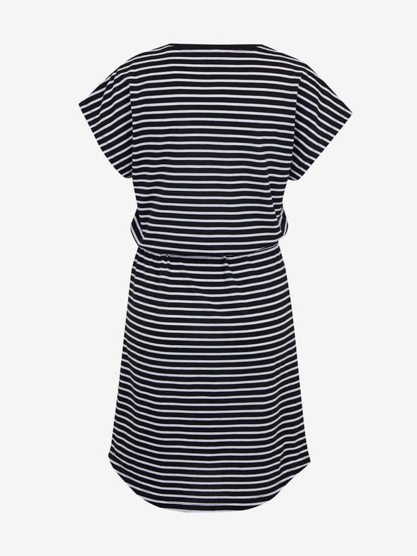 Sam 73 Bela in črna črtasta ženska obleka SAM73 Sagitta