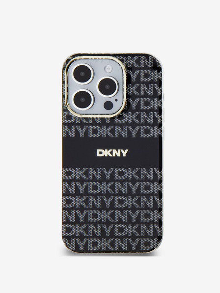 DKNY PC/TPU Repeat Pattern Tonal Stripe Magsafe Back Cover za iPhone 13 Pro Black DKNY
