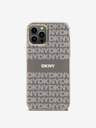 DKNY PC/TPU Repeat Pattern Tonal Stripe Magsafe Back Cover za iPhone 12/12 Pro Beige DKNY