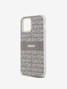 DKNY PC/TPU Repeat Pattern Tonal Stripe Magsafe Back Cover za iPhone 12/12 Pro Beige DKNY