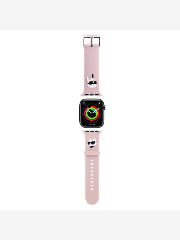 Karl Lagerfeld Karl Lagerfeld Karl and Choupette Head NFT trak za Apple Watch 42/44/45/46/49 roza