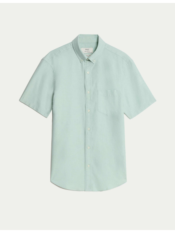 Marks & Spencer Srajca iz čistega bombaža Oxford The Ultimate Marks & Spencer zelena