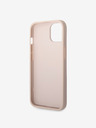 Guess PU 4G Metal Logo Zadní Kryt pro iPhone 15 Pink Ovitek za telefon