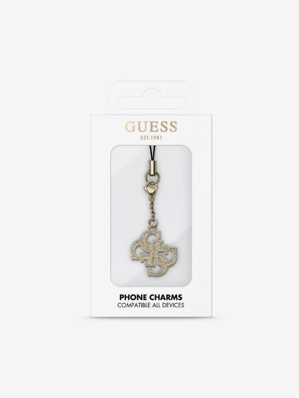 Guess Kovinski logotip 4G Guess Charm
