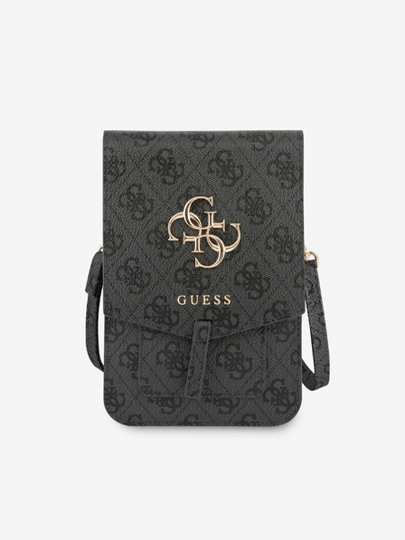 Guess PU 4G Metal Logo Taška na Telefon Grey Ovitek za telefon