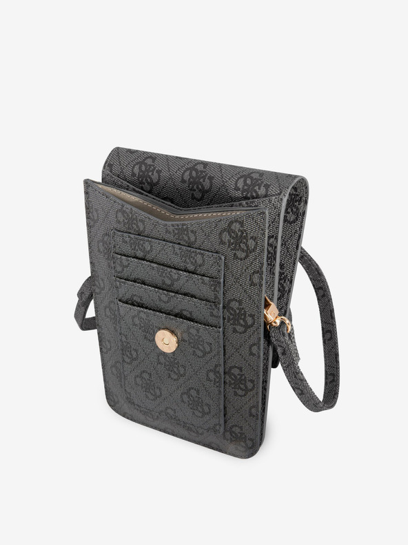 Guess PU 4G Metal Logo Taška na Telefon Grey Ovitek za telefon