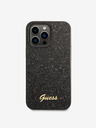 Guess Guess PC/TPU Glitter Flakes Metal Logo Back Cover za iPhone 14 Pro Max Black