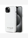 Karl Lagerfeld Sivkast PU Hotel RSG hrbtni ovitek za iPhone 15 siv Karl Lagerfeld