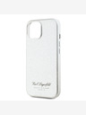 Karl Lagerfeld Sivkast PU Hotel RSG hrbtni ovitek za iPhone 15 siv Karl Lagerfeld