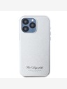 Karl Lagerfeld Hrbtni ovitek Grained PU Hotel RSG za iPhone 15 Pro Grey Karl Lagerfeld