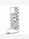 Karl Lagerfeld Karl Lagerfeld IML Monogram Crossbody K&CH Heads MagSafe Back Cover za iPhone 16 Pro Transparent