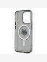Karl Lagerfeld Karl Lagerfeld IML Choupette Head Metal Frame MagSafe Back Cover za iPhone 15 Pro Black Black