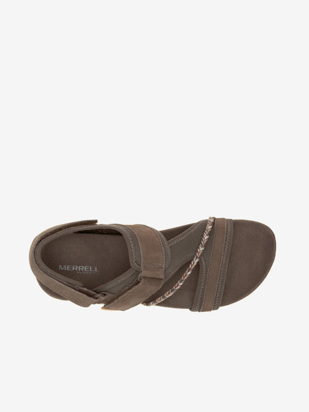 Merrell Rjavi ženski usnjeni sandali MERRELL Terran 4 Backstrap