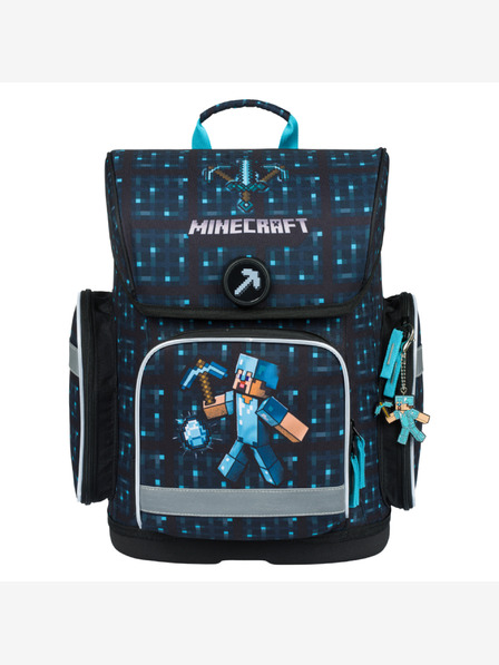 BAAGL  Ergo Minecraft Blue Axe šolska torba