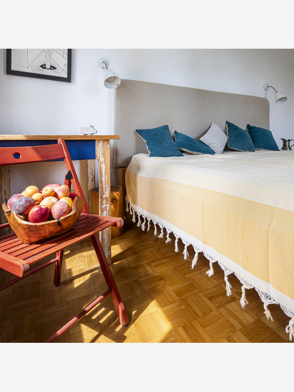 Balkanova Bombažna metla Nefes IV - medeno rumena