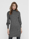 ONLY Temno siva rebrasta puloverska obleka ONLY Katia