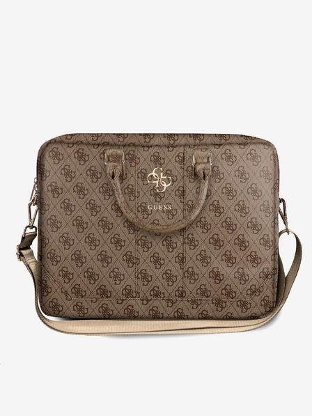 Guess Guess PU 4G Metal Logo torba za prenosni računalnik 15/16 Brown"