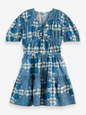 Scotch & Soda Modra ženska vzorčasta obleka Scotch & Soda