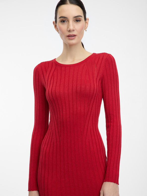 Orsay Rdeča ženska midi obleka ORSAY