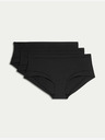 Marks & Spencer Modalne kratke hlače z nizkim pasom in tehnologijo Flexifit™, 3 kosi Marks & Spencer črna