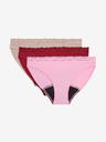 Marks & Spencer Visoko vpojne menstrualne bikini hlačke, 3 kosi Marks & Spencer rdeča
